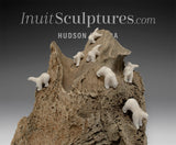 VINTAGE 13" Ivory Bears by Emily Illuitok *On The Beach*