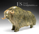 Bœuf musqué vintage de 25 cm par Nuveeya Aipellee *Happy Days*