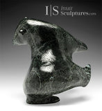 Ours dansant à dos arqué SIGNATURE 10" par Nuna Parr *Opale noire* À PORTÉE DE MAIN$$