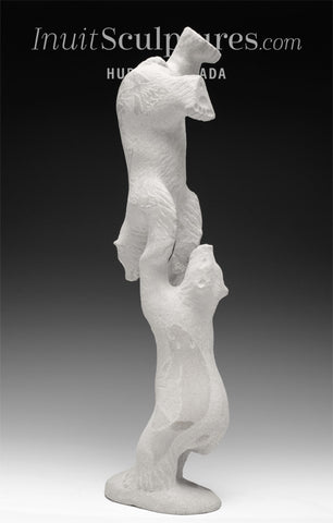 13" Deux ours en équilibre par Esau Kripanik *Aïe, ma fourrure*