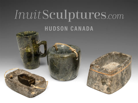 Tasse et pots vintage Eskimo Artifacts de 15 cm par Teevee *Kitchen Aids* DÉCORATIF UNIQUEMENT