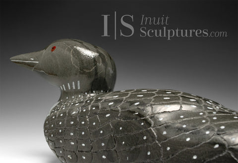 16" SIGNATURE Loon par Jimmy Iqaluq *Saisons*