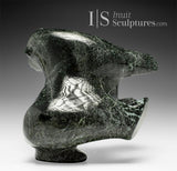 Ours dansant à dos arqué SIGNATURE 10" par Nuna Parr *Opale noire* À PORTÉE DE MAIN$$