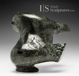 Ours dansant à dos arqué SIGNATURE 10" par Nuna Parr *Opale noire* À PORTÉE DE MAIN$$