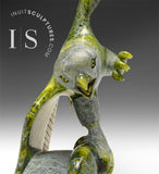 10" Eagle with Fish by Pits Qimirpik VERY LAST EAGLE *FIFA*