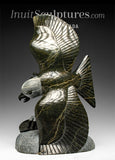 Aigle de 11 pouces avec poisson par Pits Qimirpik *Remuez la queue* DERNIER AIGLE