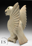 22" SIGNATURE White Marble Falcon Bird Spirit by Toonoo Sharky *Angelica*