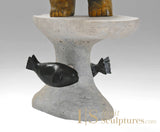Ours et phoques 17" par Louie Uttaq Gjoa Haven *Peek a Boo*