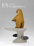 Ours et phoques 17" par Louie Uttaq Gjoa Haven *Peek a Boo*