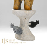 Ours et phoques 17" par Louie Uttaq Gjoa Haven *Peek a Boo*