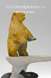 Ours et phoques 17" par Louie Uttaq Gjoa Haven *Peek a Boo*