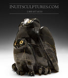 Hibou et poussin 12" par Joanasie Manning