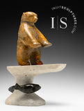 Ours et phoques 17" par Louie Uttaq Gjoa Haven *Peek a Boo*