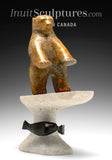 Ours et phoques 17" par Louie Uttaq Gjoa Haven *Peek a Boo*