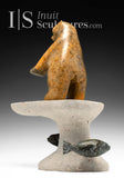Ours et phoques 17" par Louie Uttaq Gjoa Haven *Peek a Boo*