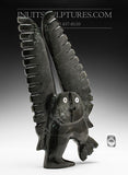 Hibou 13" avec yeux incrustés par Palaya Qiatsuq