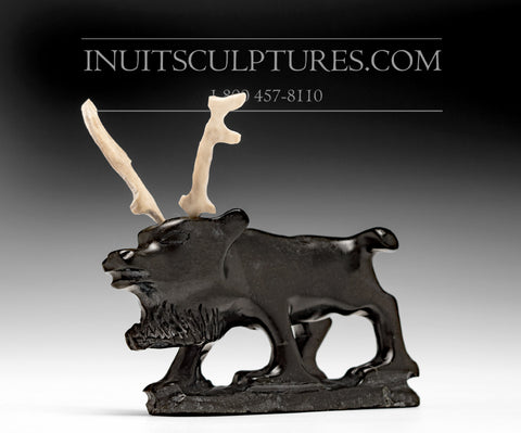 VINTAGE 5" SIGNATURE Caribou barbu par Pavinak Petaulassie *Jack*