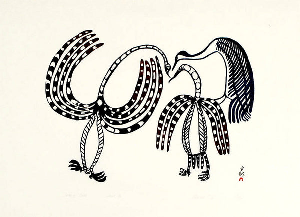 1967 PARLER DES OISEAUX de Lucy Qinnuayuak