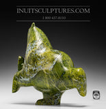 Ours dansant vert 17" par Ashevak Adla