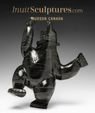 Ours dansant 10" par Moe Pootoogook *Plaid*