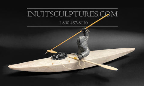 Kayak et chasseur de 18 pouces par Bobby Anavilok *Maintenir les feux de la maison allumés*