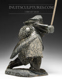 Danseur de tambour esquimau 19" par Jaco Ishulutak