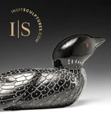 13" SIGNATURE Loon by Jimmy Iqaluq *Unruffled Feathers*