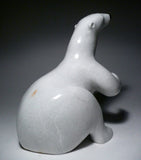 White Sitting Bear by Lew Phillip