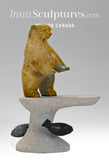 Ours et phoques 17" par Louie Uttaq Gjoa Haven *Peek a Boo*