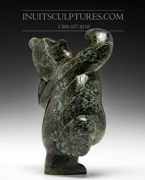 Ours dansant turquoise 9" par Markoosie Papigatok