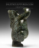 Ours dansant turquoise 9" par Markoosie Papigatok