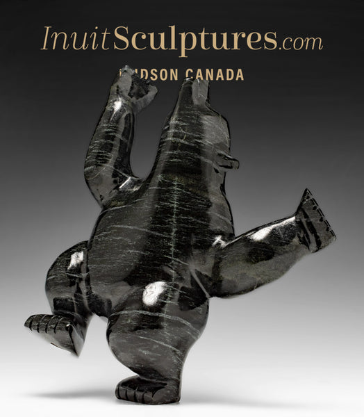 Ours dansant 10" par Moe Pootoogook *Plaid*