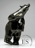28" Dancing Bear by Adamie Qaumagiaq "Nightfall" CURATOR'S CHOICE