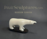 VINTAGE Rare 3” Ivory Walking Bear by M. Tiulana *Open Wide*