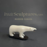 VINTAGE Rare 3” Ivory Walking Bear by M. Tiulana *Open Wide*