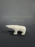 VINTAGE Rare 3” Ivory Walking Bear by M. Tiulana *Open Wide*