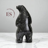 14" Standing Bear by Louie Makittuq Gjoa Haven *Curious*