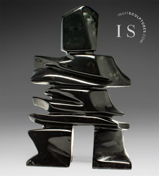 Inukshuk 11" de Matiusi Kimgwatsiaq *Kimgwatsiaq No. 16*