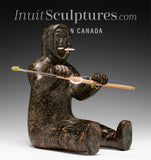 VINTAGE 9" Hunter-Shaman by Nancy Aupaluktuq *Tusk, Tusk, Tusk*