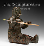 VINTAGE 9" Hunter-Shaman by Nancy Aupaluktuq *Tusk, Tusk, Tusk*