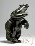 28" Dancing Bear by Adamie Qaumagiaq "Nightfall" CURATOR'S CHOICE