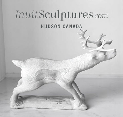 12" SIGNATURE  Caribou by Esau Kripanik *Grazing*