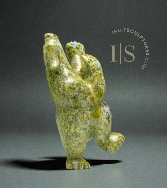 14" Dancing Bear by Ottokie Samayualie *Appleton*