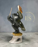 Ours en peluche tambourineur de 10 pouces, par Derrald Taylor *Leader of the Band*