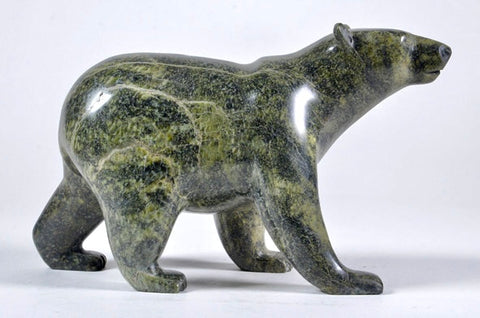 9"  SIGNATURE Walking Bear by Tim Pee *Against the Wind*