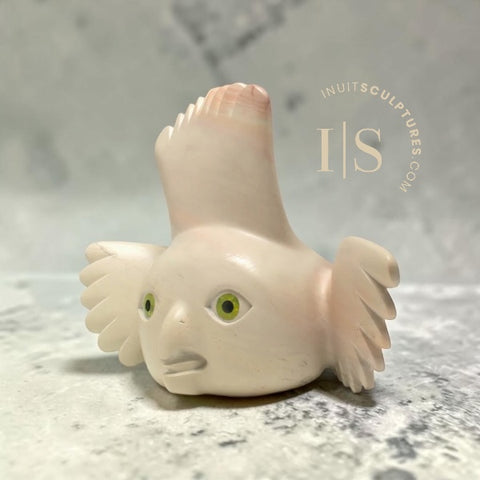 CURATOR'S CHOICE 16" SIGNATURE Owl  by Toonoo Sharky *Peony, Pretty in Pink*