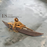 VINTAGE 22" Kayak and Hunter by Samwillie Niviaxie RCA
