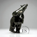 28" Dancing Bear by Adamie Qaumagiaq "Nightfall" CURATOR'S CHOICE