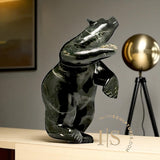 28" Dancing Bear by Adamie Qaumagiaq "Nightfall" CURATOR'S CHOICE
