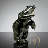 28" Dancing Bear by Adamie Qaumagiaq "Nightfall" CURATOR'S CHOICE